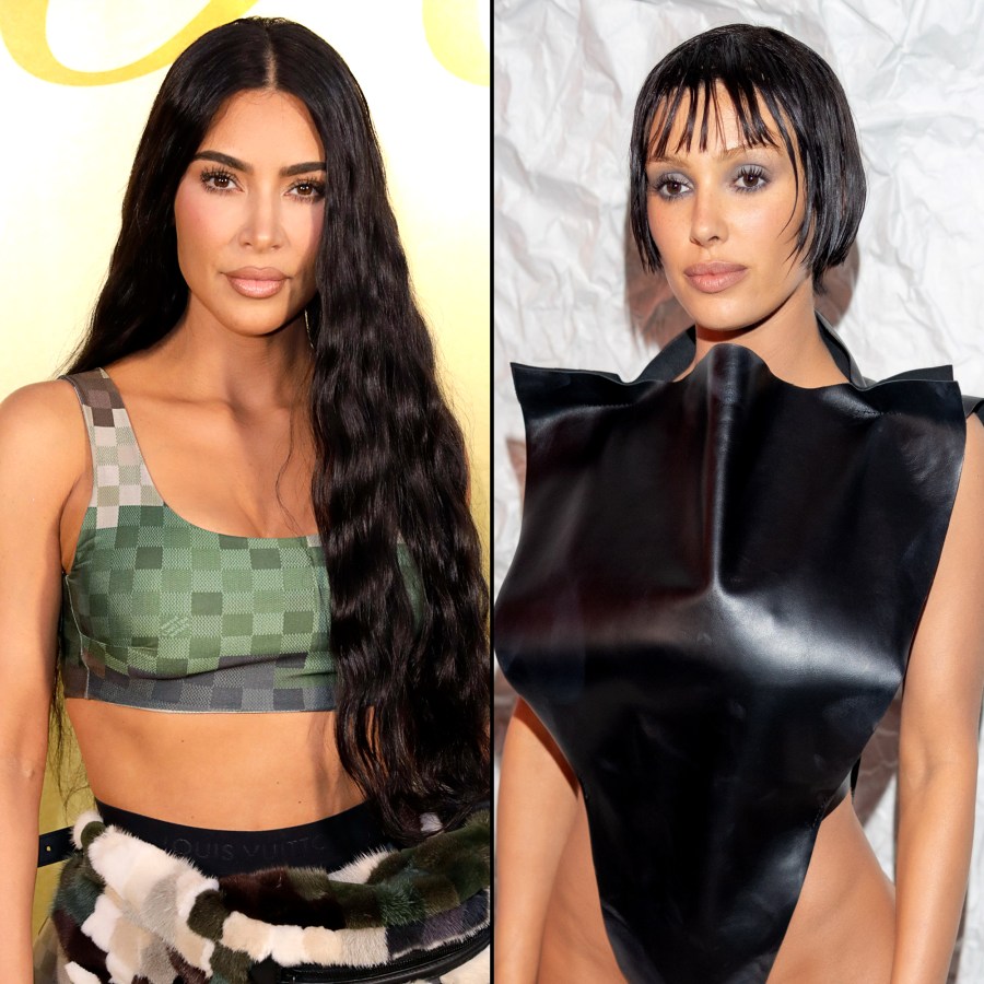 Kim Kardashian Spotted Chatting With Kanye West’s Wife Bianca Censori at ‘Vultures’ Listening Party