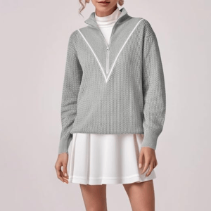 Langwyqu Half-Zip Pullover Sweater