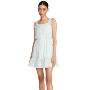 Luv Betsey Eyelet Ruffle Dress