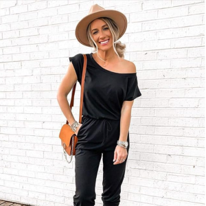 Prettygarden Off-Shoulder Jumpsuit