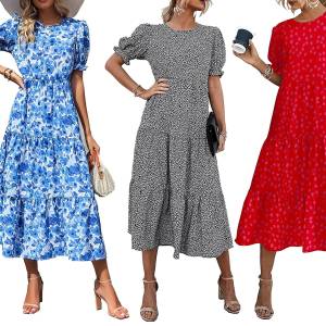 puff sleeve spring dress