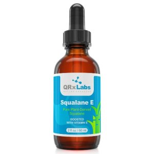 QRxLabs Pure Plant-Based Squalane Oil with Vitamin E