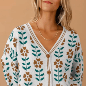Saodimallsu V-Neck Cardigan
