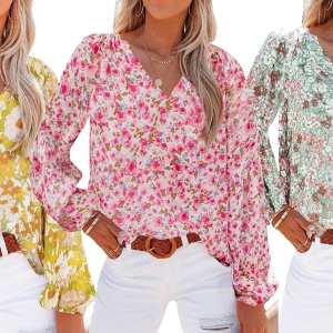 Spring Floral Shewin Blouse Amazon