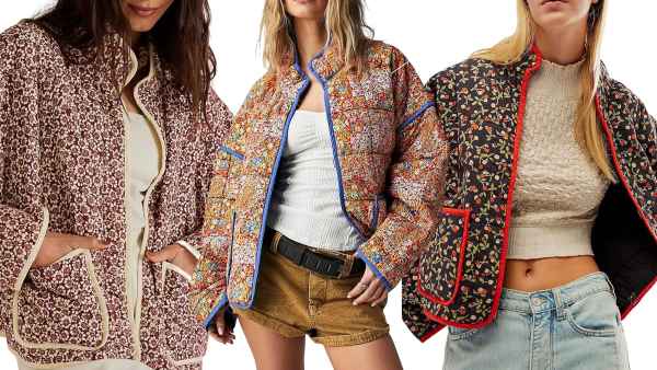 Wyeysyt Lightweight Floral Print Quilted Jacket Amazon