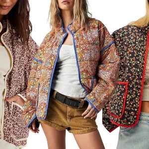 Wyeysyt Lightweight Floral Print Quilted Jacket Amazon