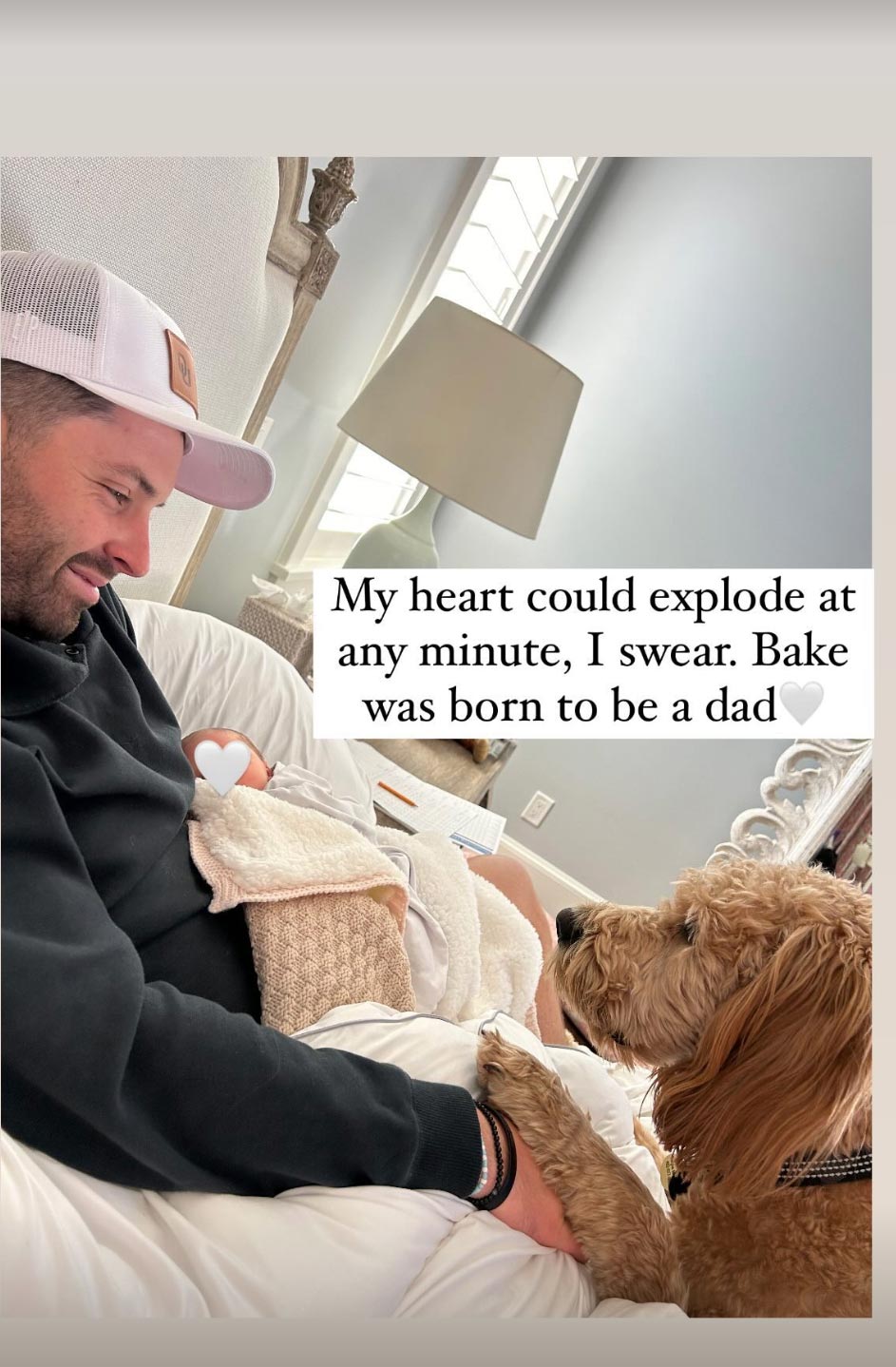 Tampa Bay Buccaneers Baker Mayfield and his wife Emily welcome their first baby