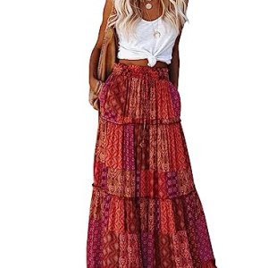 EARKOHA Women’s Casual Long Skirt