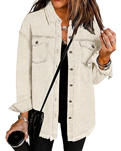 Vetinee Oversized Boyfriend Shacket