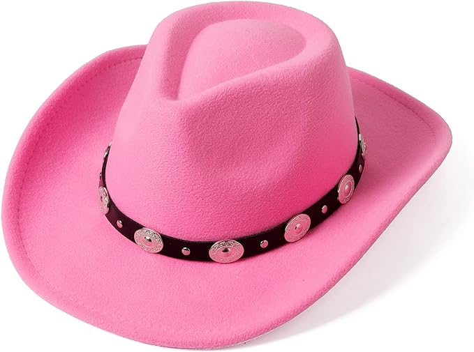Lanzom Felt Cowboy Hat