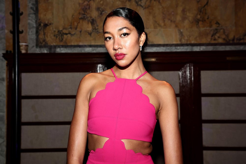 Aoki Lee Simmons Dons Silky Pink Dress at Columbia Law Ball Days After Beach PDA With Vittorio Assaf