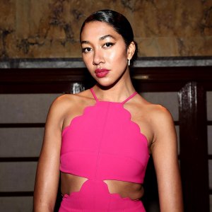 Aoki Lee Simmons Dons Silky Pink Dress at Columbia Law Ball Days After Beach PDA With Vittorio Assaf