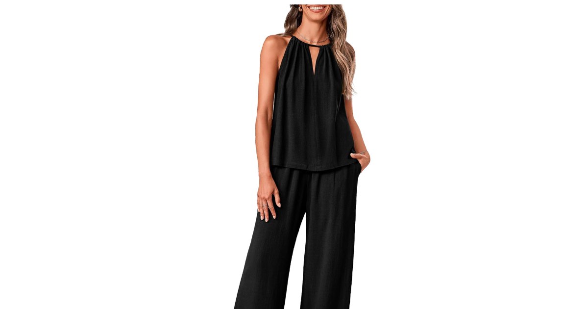 This $42 Linen Two-Piece Set Exudes Rich Mom Energy This $42 Linen Two-Piece Set Exudes Rich Mom Energy