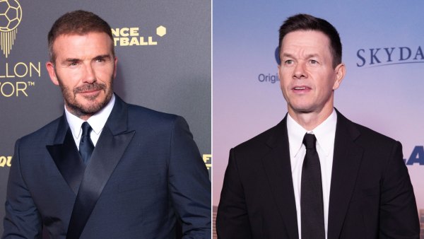 David Beckham and Mark Wahlberg