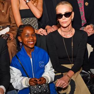 Charlize Theron Sits Front Row at Dior Pre-Fall Show With 7-Year-Old Daughter August