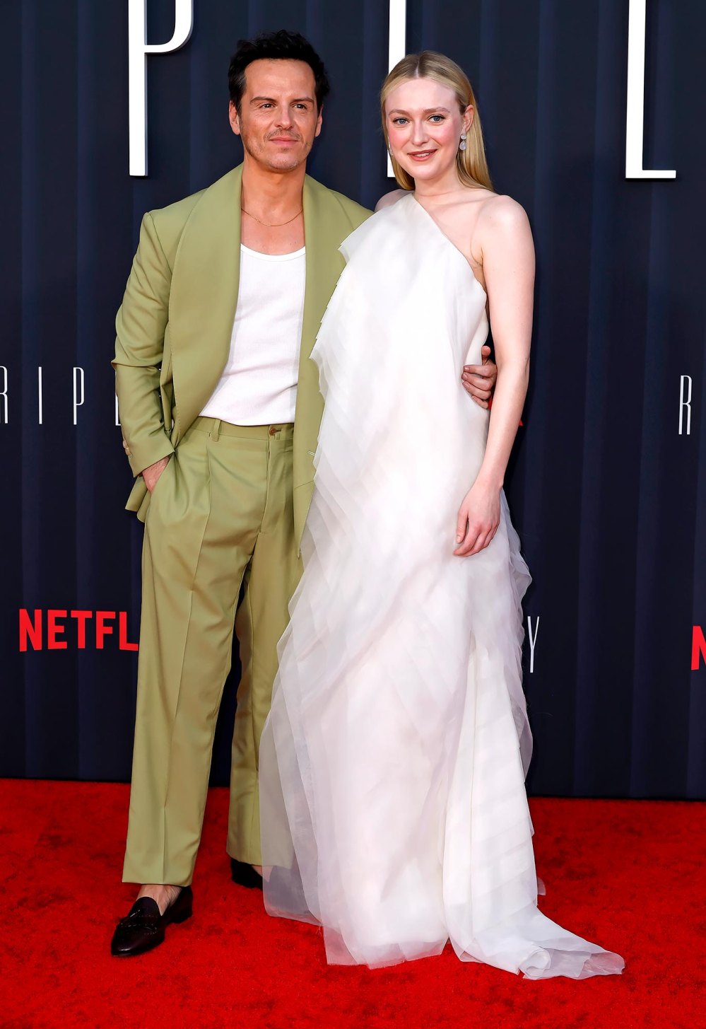 Dakota Fanning in White at Ripley Premiere