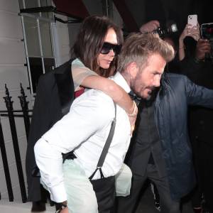 David Beckham Carries Wife Victoria Beckham Out of Her Birthday Party