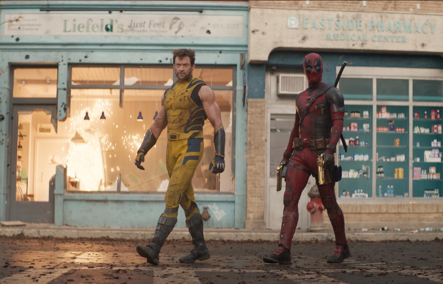 Hugh Jackman as Wolverine/Logan and Ryan Reynolds as Deadpool/Wade Wilson