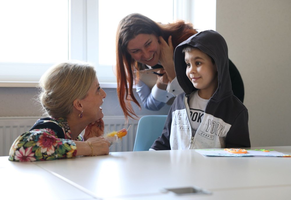 Duchess Sophie visited some Ukrainian children worst affected by the conflict