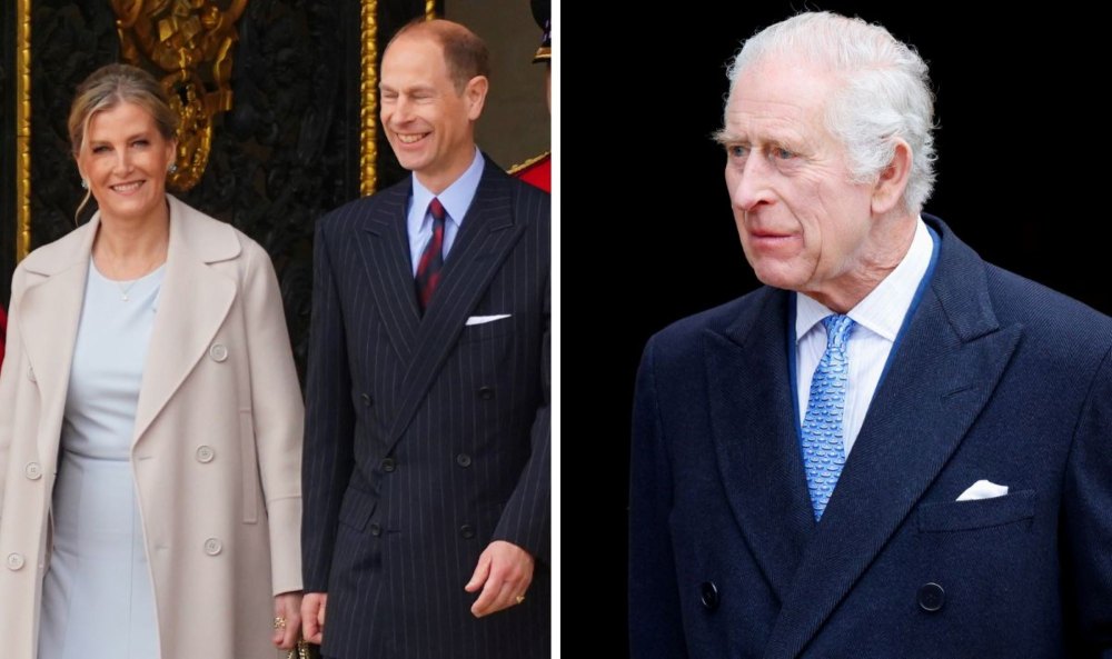 Edward and sophie and king charles cause shock as they step up
