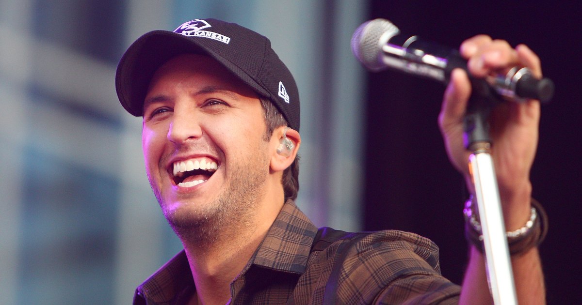Luke Bryan jokes about falling on stage during a concert