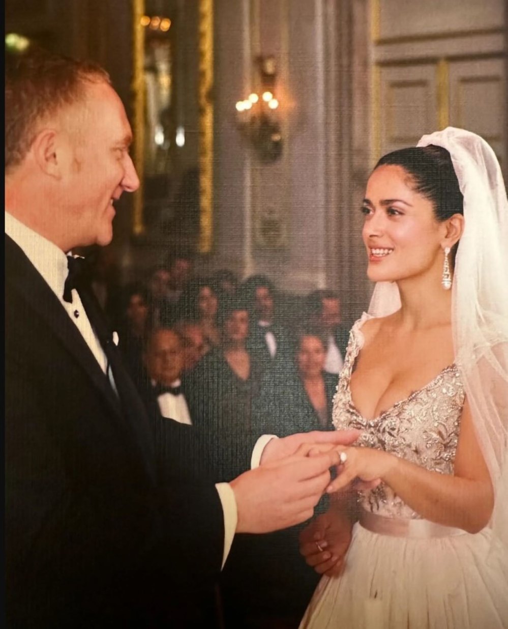 Hayek and Pinault married in 2009