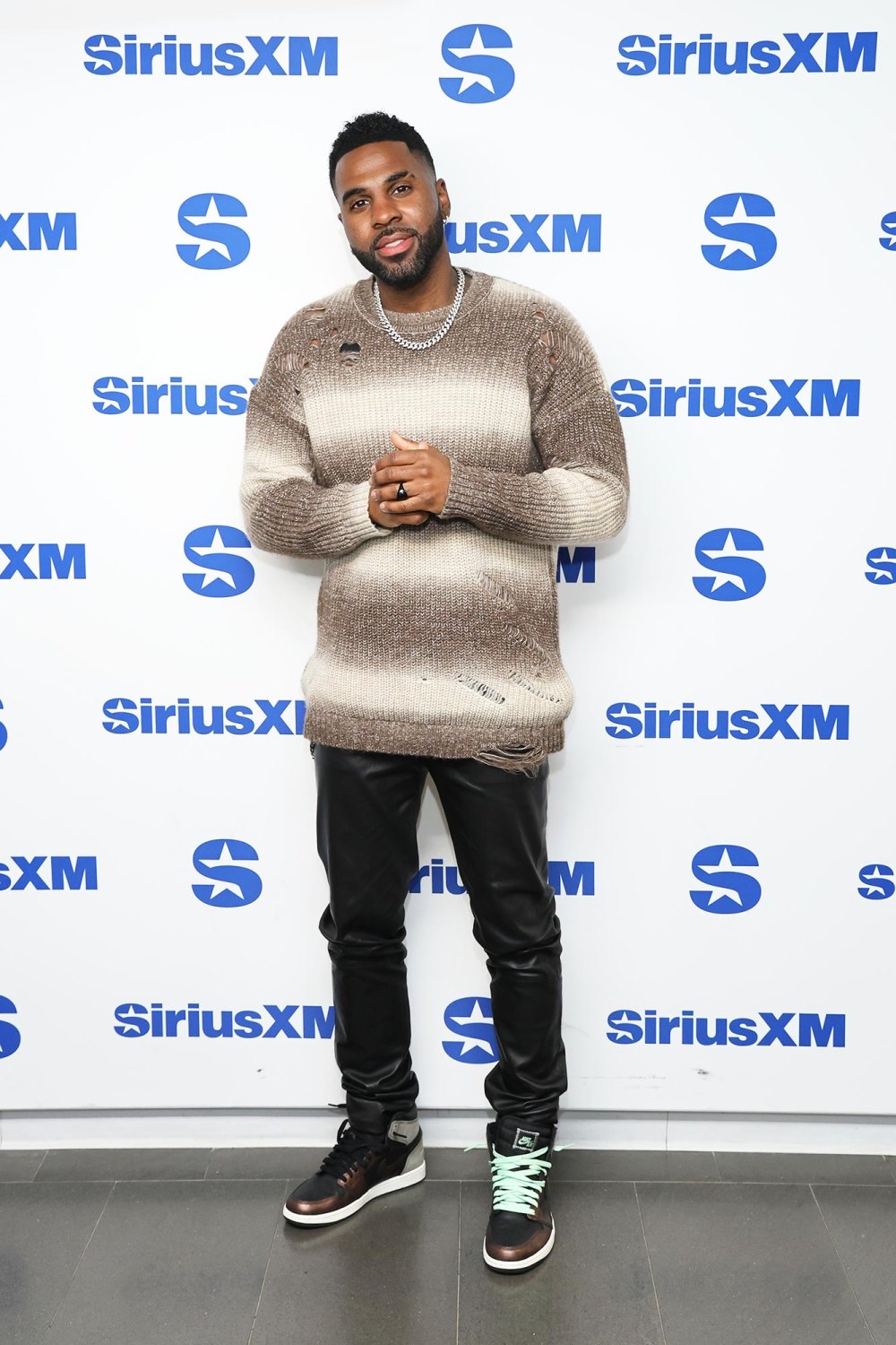 Jason Derulo Proves He Can Easily Workout in Any Outfit Even Leather Pants