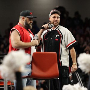 Jason Kelce Defends Brother Travis for Chugging Beer During ‘New Heights’ Graduation Ceremony