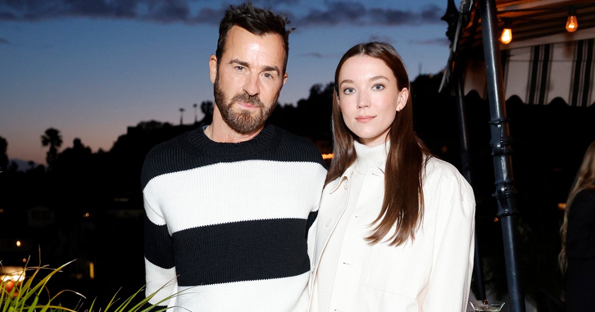 Justin Theroux and Girlfriend Nicole Brydon Bloom Wear Monochrome Outfits for Date Night in LA 03