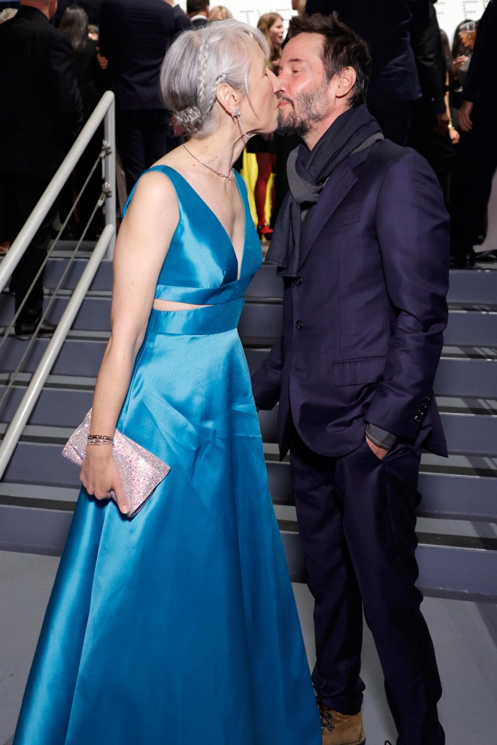 Keanu Reeves and girlfriend Alexandra Grant make a rare red carpet appearance at the 2024 MOCA Gala