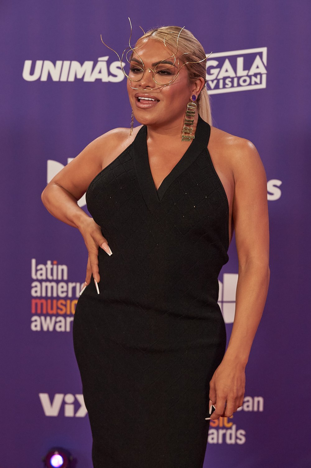 La influencer Wendy Guevara en la alfombra roja de los Latin AMA's 2024