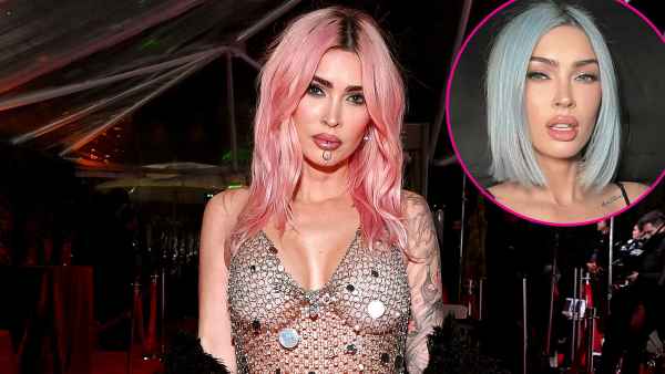 Megan Fox Unveils Icy Blue Hair Makeover 977