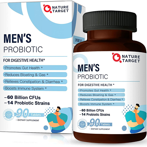 NATURE TARGET Probiotics for Men with Men Care Supplement