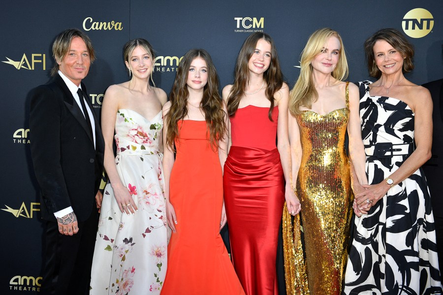 Nicole Kidman and Keith Urban’s Daughters Pose With Their Parents at AFI Life Achievement Award Gala