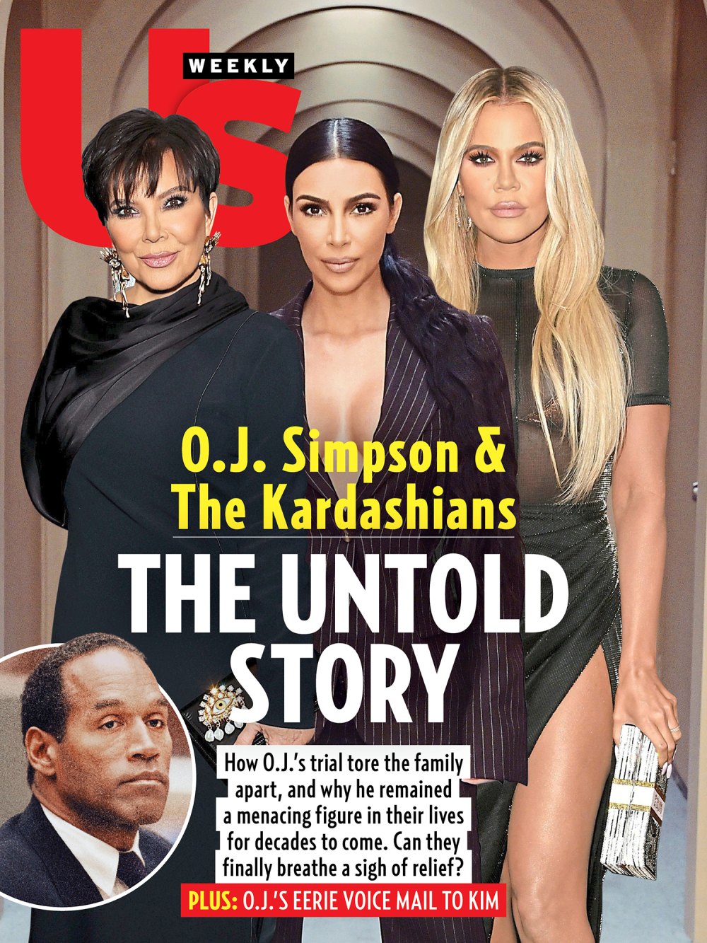 OJ and Kardashian 2418 Us Weekly Cover No Chip
