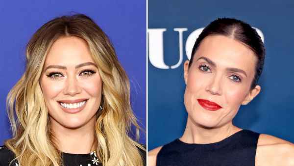 Pregnant Hilary Duff Has Braxton Hicks at Mandy Moore s Birthday Bash