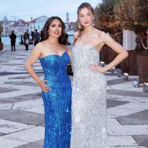 Salma Hayek Step Daughter Pose at Gala