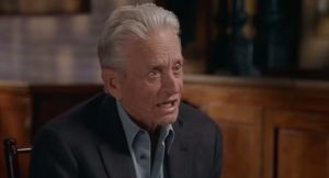 MIchael Douglas learns he's related to scarlee johansson