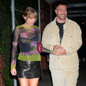 Taylor Swift and Travis Kelce Cozy Up in Same Booth