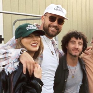 Taylor Swift and Travis Kelce Hang Out Backstage With Bleachers Band at Coachella