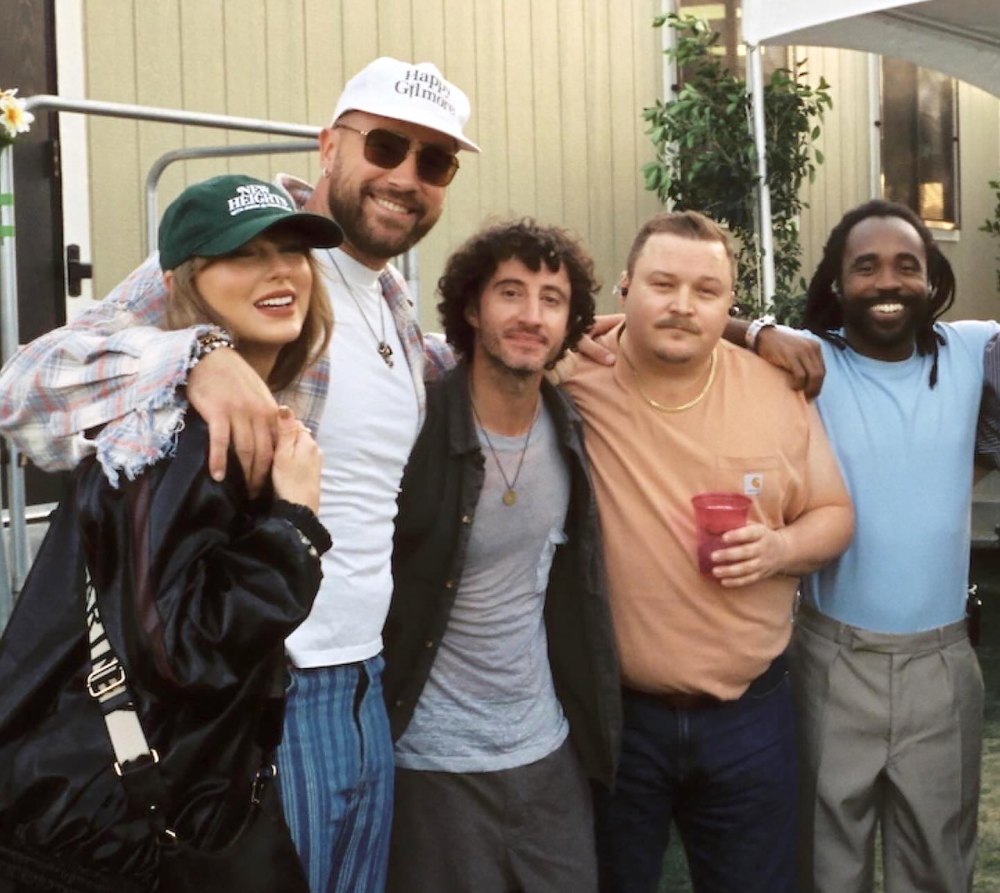 Taylor Swift and Travis Kelce Hang Out Backstage With Bleachers Band at Coachella