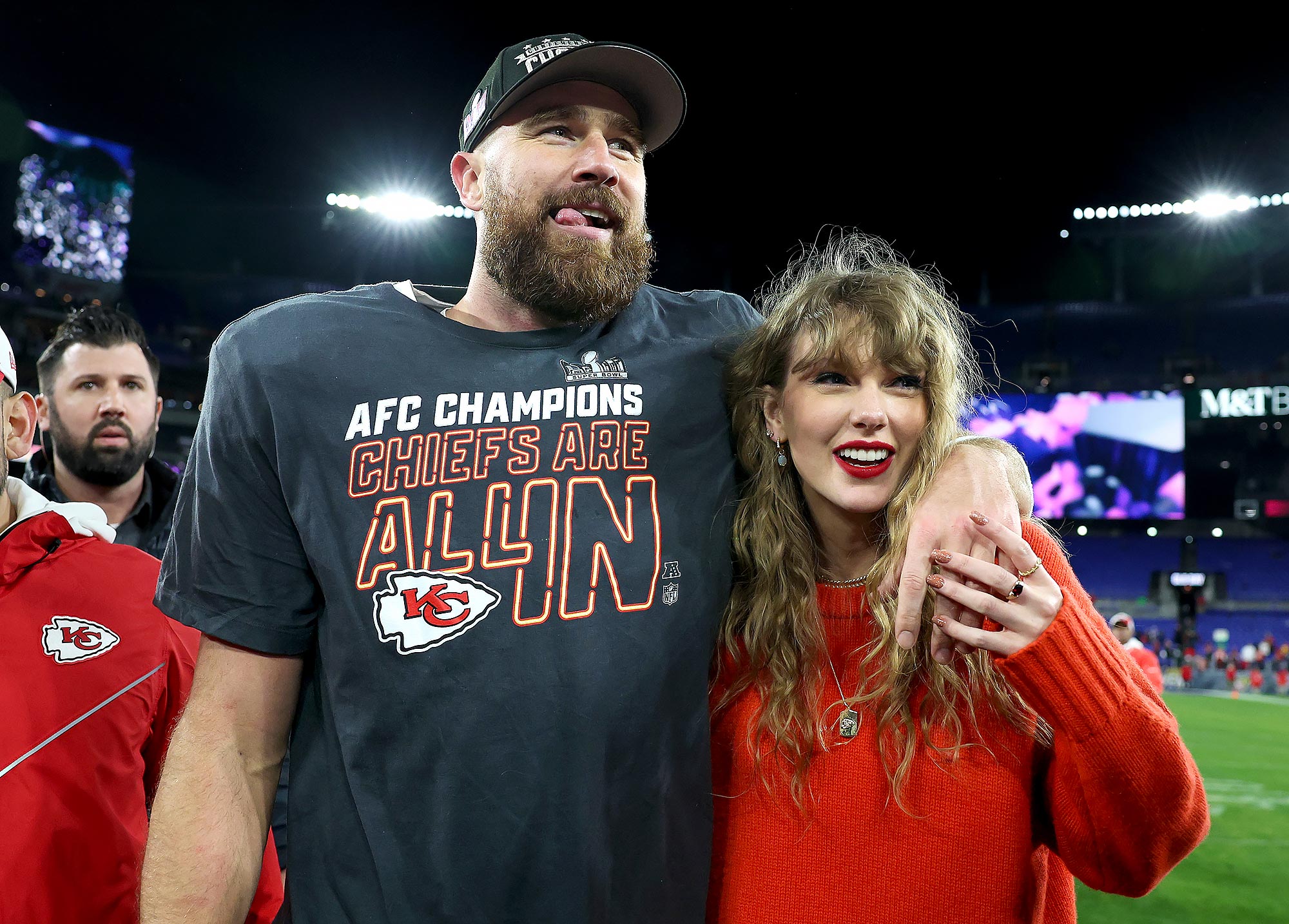 Travis Kelce’s Coach Says Kansas City Chiefs 'Love Having' Taylor Swift as 'Part of the Family'
