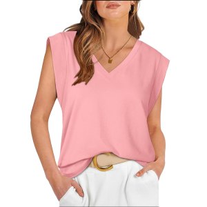 WIHOLL cap sleeve top