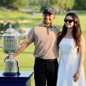 Xander Schauffele and Maya