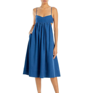 Aqua Havana Linen Blend Sundress