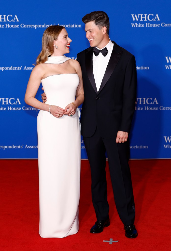 Colin Jost Knows He Is Scarlett Johansson's 'Second Gentleman,' Praises Her Support at WHCA Dinner
