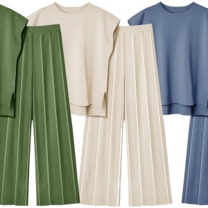 Lillusory Two-Piece Knit Matching Lounge Set Amazon