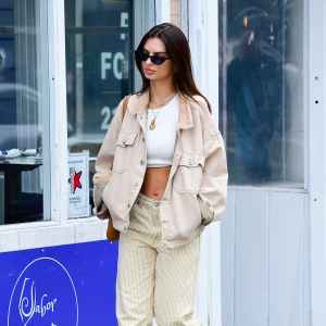 Emily Ratajkowski in NYC on April 17, 2024.
