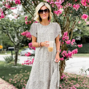 Fantaslook Ruffle Sleeve Midi Dress