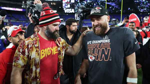 Jason and Travis Kelce Have to Keep Restocking New Heights Hats After Taylor Swift Rocked One